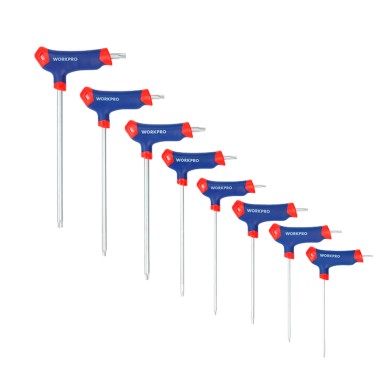 Llaves torx mango en t, t10-t50, juego 8 piezas