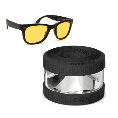 Baliza v16 de emergencia homologada conectada geolocalizable con dgt 3.0 fase light + gafas de noche de regalo