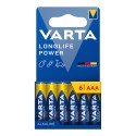 Pila alikalina longlife power aaa - lr03, blister 6 uds, ø10,5 x 44,5 mm