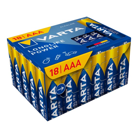 Pila alkalina longlife power cube aaa - lr03 (caja 18 uds.) ø10,5 x 44,5mm