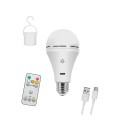 Bombilla led, recargable usb, e27, 6 w, 3cct, dimmable, 500 lm