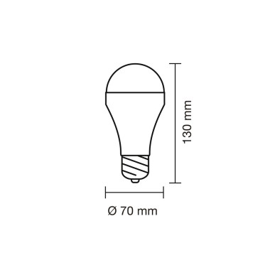 Bombilla led, recargable usb, e27, 6 w, 3cct, dimmable, 500 lm