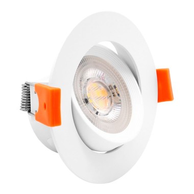Downlight led, empotrable, redondo, sylt, 7 w, 3cct, 600 lm, color blanco, ø8,5 cm