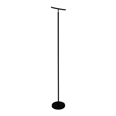 Lámpara de pie led dencel, 24 w, 3cct, dimmable, 2200 lm, negra, ø25 x 175 cm