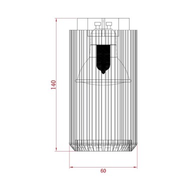 Foco 1 elemento sahara arenado, gu10, 10w (bombilla no incluida), negro, ø6 x 14 cm
