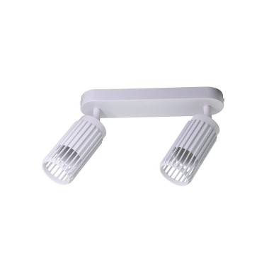 Foco 2 elementos sahara arenado, gu10, 10w (bombillas no incluidas), blanco, 30 x 6 x 21 cm