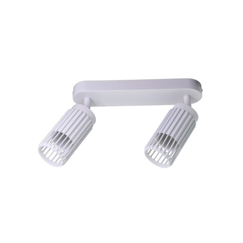 Foco 2 elementos sahara arenado, gu10, 10w (bombillas no incluidas), blanco, 30 x 6 x 21 cm