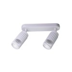 Foco 2 elementos sahara arenado, gu10, 10w (bombillas no incluidas), blanco, 30 x 6 x 21 cm