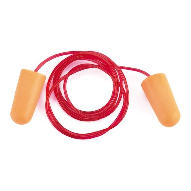 Tapones auditivos ear max desechables con cordón, caja 100 uds