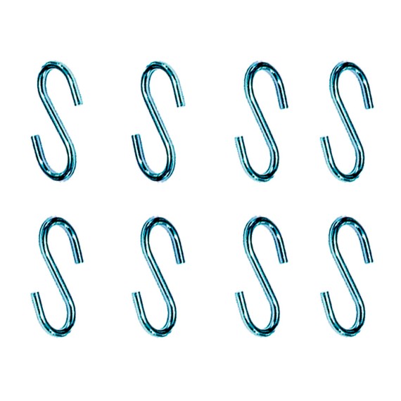 Gancho en forma de s cg23 2,2 x 25 mm, zincado, blister 8 uds