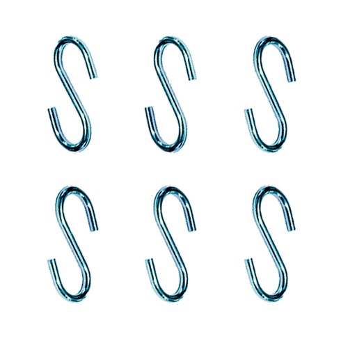 Gancho en forma de s cg23 2,7 x 30 mm, zincado, blister 6 uds