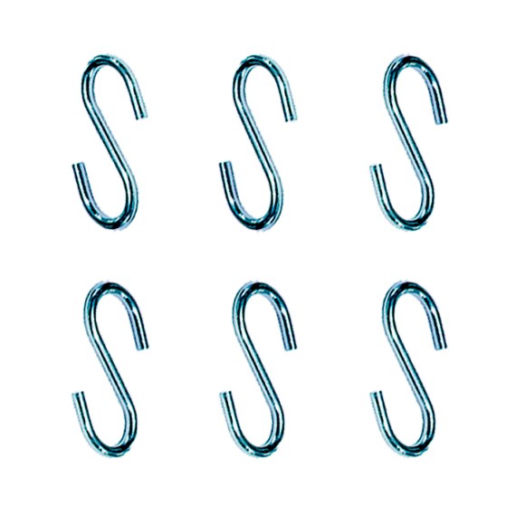 Gancho en forma de s cg23 4 x 40 mm, zincado, blister 6 uds