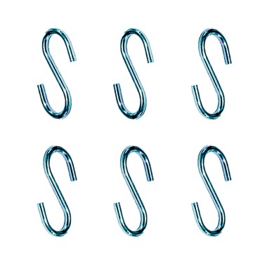 Gancho en forma de s cg23 4 x 40 mm, zincado, blister 6 uds