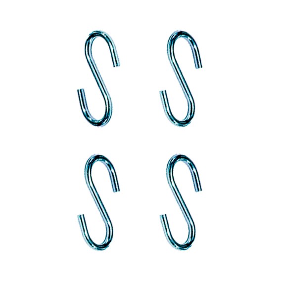 Gancho en forma de s cg23 5 x 60 mm, zincado, blister 4 uds