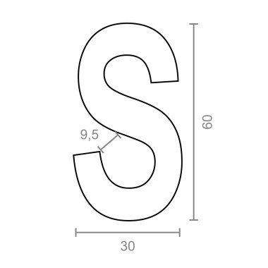 Gancho en forma de s cg23 5 x 60 mm, zincado, blister 4 uds