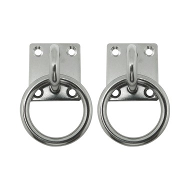 Placa amarre con anilla ap13, 6 mm, inoxidable, blister 2 uds