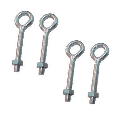 Hembrilla soldada con tuerca hm01, m4 x 30 mm, zincado, blister 4 uds