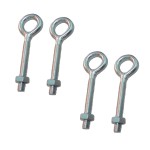 Hembrilla soldada con tuerca hm01, m5 x 40 mm, zincado, blister 4 uds