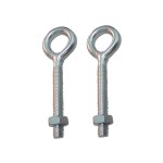 Hembrilla soldada con tuerca hm01, m6 x 50 mm, zincado, blister 2 uds