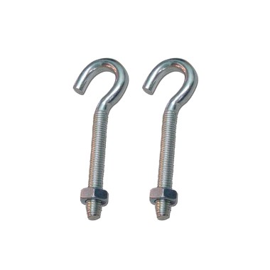 Hembrilla abierta con tuerca hm02, m6 x 50 mm, zincado, blister 2 uds