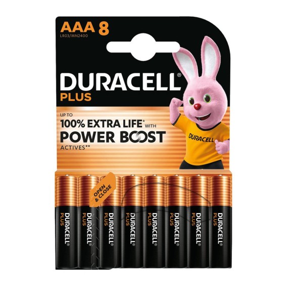 Pila alcalina power boost aaa lr03 mn2400 1,5 v ø10,5 x 44,5 mm blister 8 uds