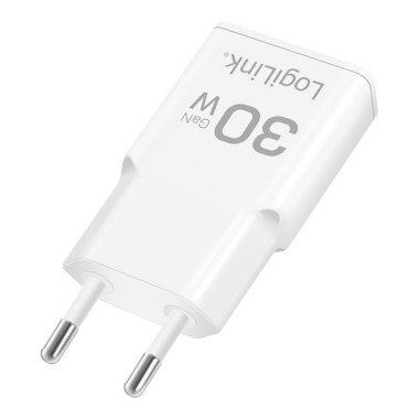 Cargador 30 w gan usb-c, blanco