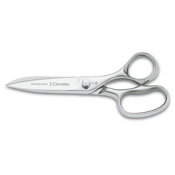 Tijeras de cocina clásica profesional de acero inoxidable, 20 cm