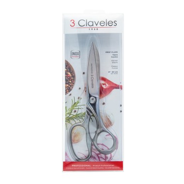 Tijeras de cocina clásica profesional de acero inoxidable, 20 cm