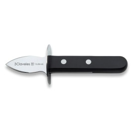 Cuchillo abre ostras de acero inoxidable con mango pom, 5 cm