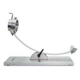 Jamonero basculante con cabezal giratorio de acero inoxidable