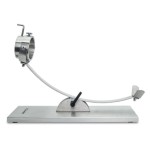 Jamonero basculante con cabezal giratorio de acero inoxidable