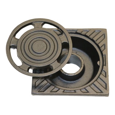 Sumidero de patio, aluminio antracita, executive, 25 x 25 cm