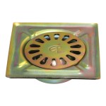 Sumidero de patio, acero zincado, iron, 20 x 20 cm