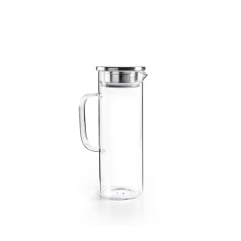 Jarra de borosilicato y acero inoxidable para nevera 1,1 l