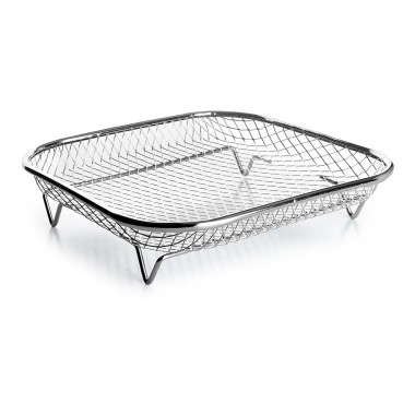 Cestillo cuadrado para freidora de aire 19,50 x 19,50 x 4,50 cm