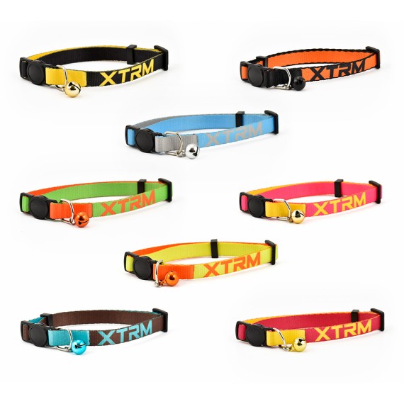 Collar gato x-trm neon flash 10 mm x 22-33 cm, colores surtidos