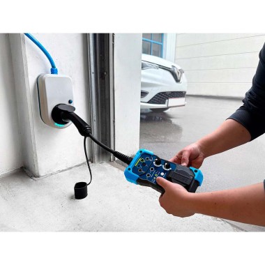 Adaptador de prueba para estaciones wallbox tipo 2, carga ac