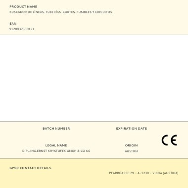 Buscador de líneas, tuberías, cortes, fusibles y circuitos