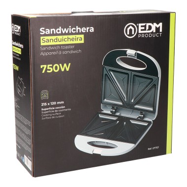 Sandwichera doble 750 w