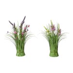 Ramo de florecitas de lavanda poliéster, 13 x 13 x 30 cm, colores surtidos