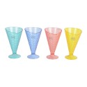 Copa reutilizable diseño cónico, ø9,5 x 7 x 17 cm, colores surtidos, 4 uds