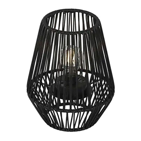 Farolillo solar negro, ø22 x 25 cm