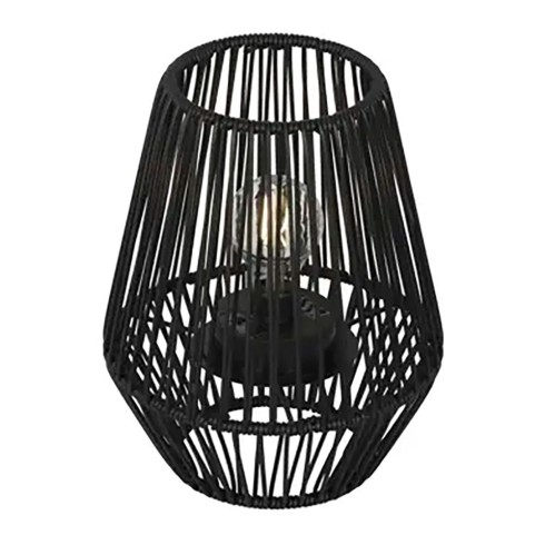 Farolillo solar negro, ø22 x 25 cm