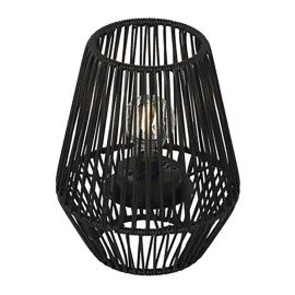 Farolillo solar negro, ø22 x 25 cm