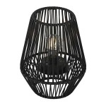 Farolillo solar negro, ø22 x 25 cm