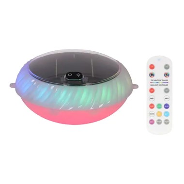 Luz solar flotante 20 leds, 70 im, ip68, con 10 funciones