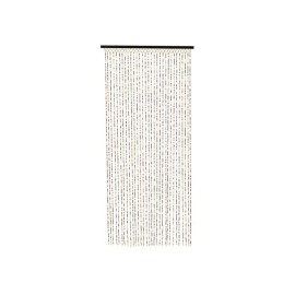 Cortina para puerta de bambú color marrón 90 x 200 cm