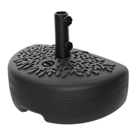 Base negra para sombrilla/parasol, 50 x 30 x 36,5 cm