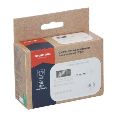 Detector de monóxido de carbono con pantalla digital 11,1 x 8 x 3,8 cm