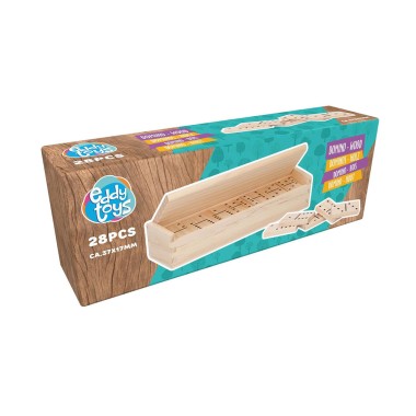 Juego dominó madera 19,5 x 6,5 x 4,3 cm